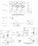 Electric Starter Alternator Magneto Diagram and Parts List for  Briggs and Stratton Engine